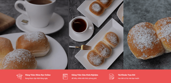 Học làm bánh online