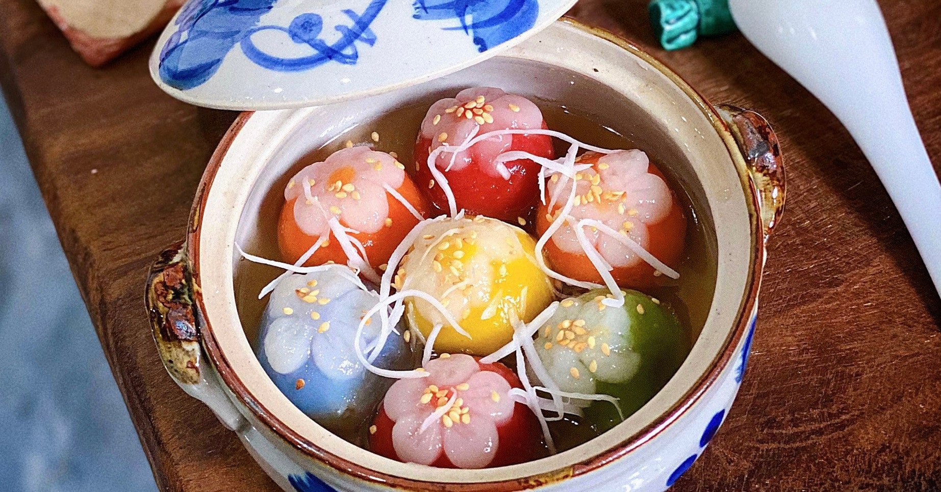 Cách làm bánh trôi nước ngũ sắc