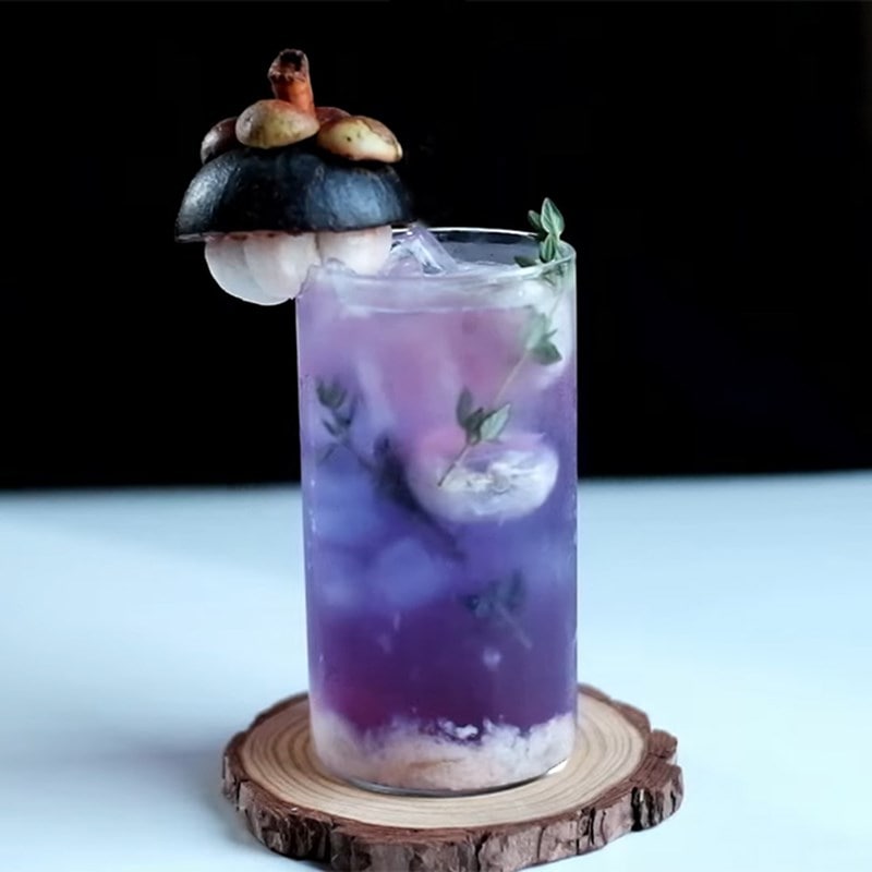 Trà măng cụt hoa đậu biếc