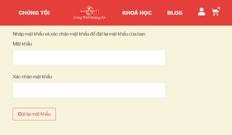 Đặt lại mật khẩu học viên